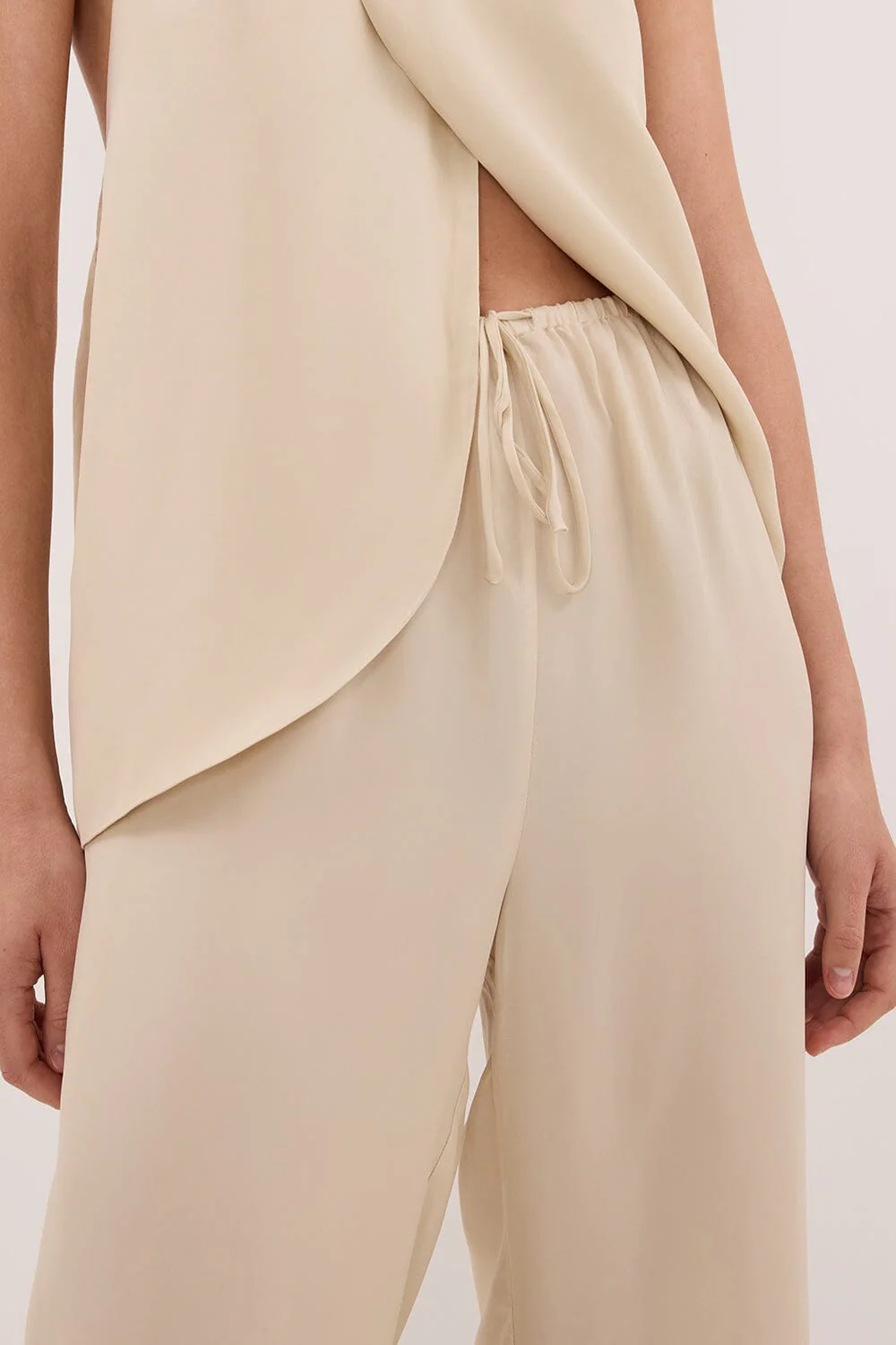 ADDIE STRAW CUPRO DRAWSTRING PANT - Image 6