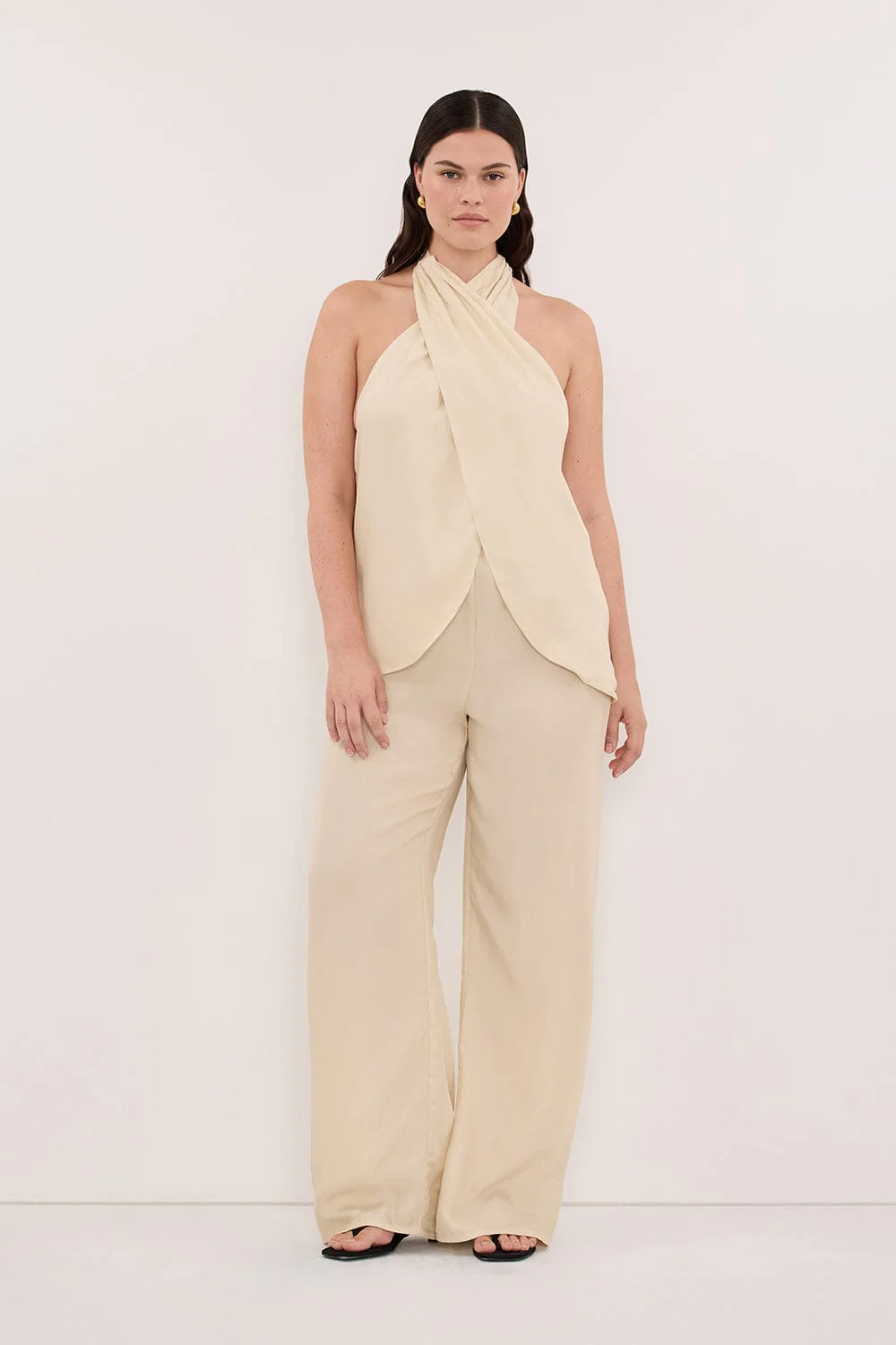 ADDIE STRAW CUPRO DRAWSTRING PANT - Image 7