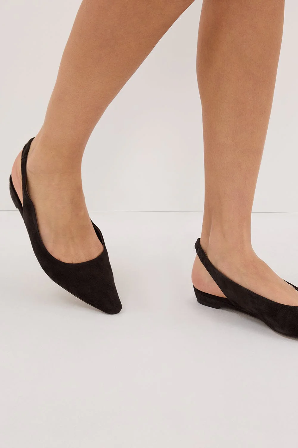 ALIAS MAE HAZEL CHOC SUEDE SLINGBACK FLAT - Image 3
