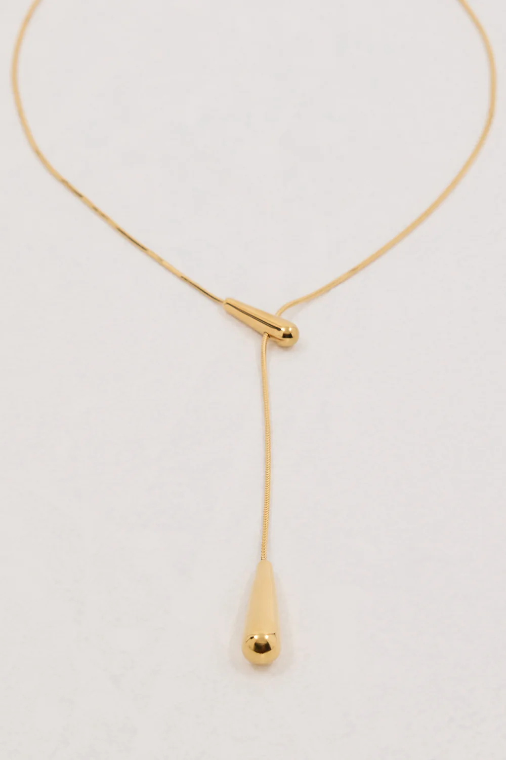 ANNA ROSSI GOLD DROP CHAIN NECKLACE - Image 4