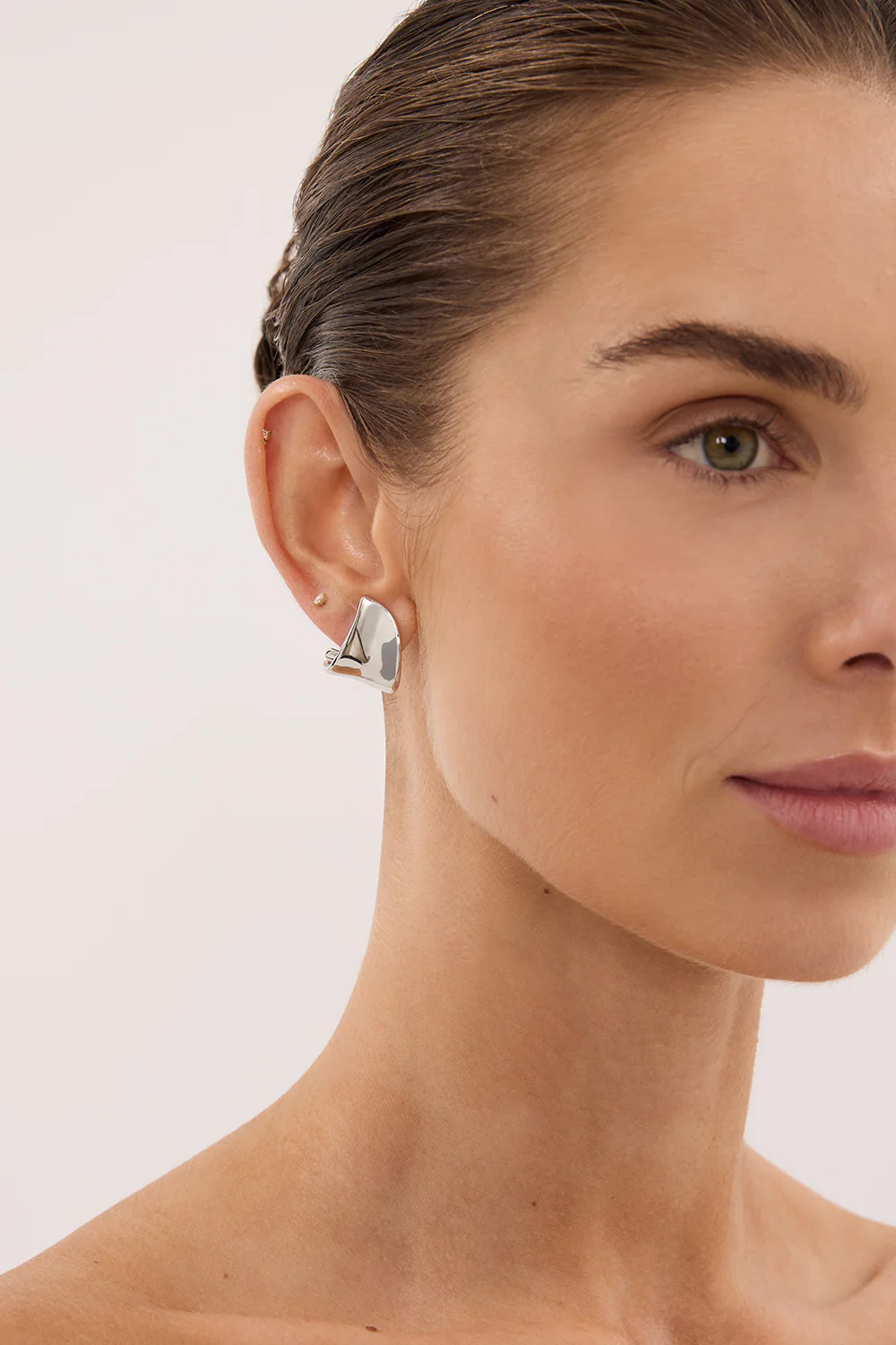 ANNA ROSSI VEIL EARRING RHODIUM SILVER - Image 3