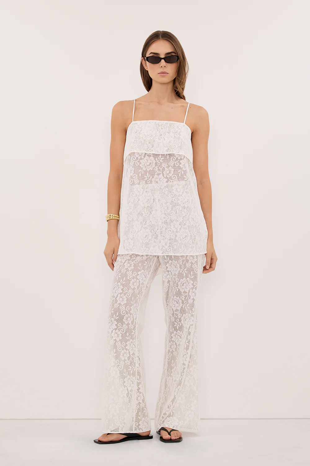 ANYA WHITE LACE PANT - Image 6
