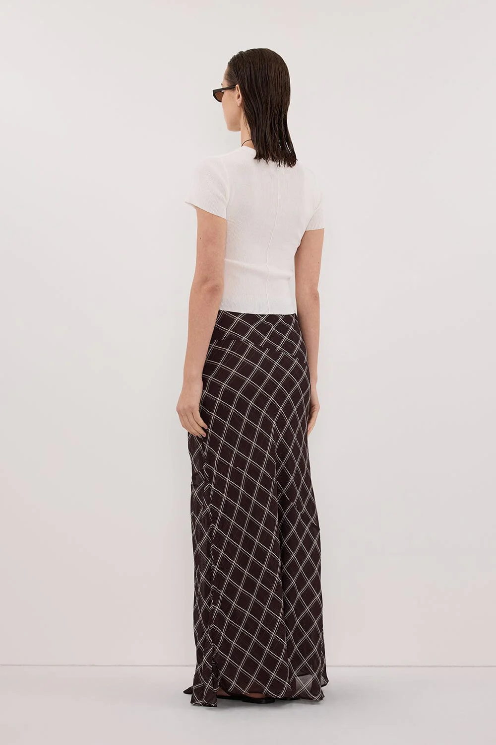 ARLINGTON CHOC MIDI SKIRT - Image 4