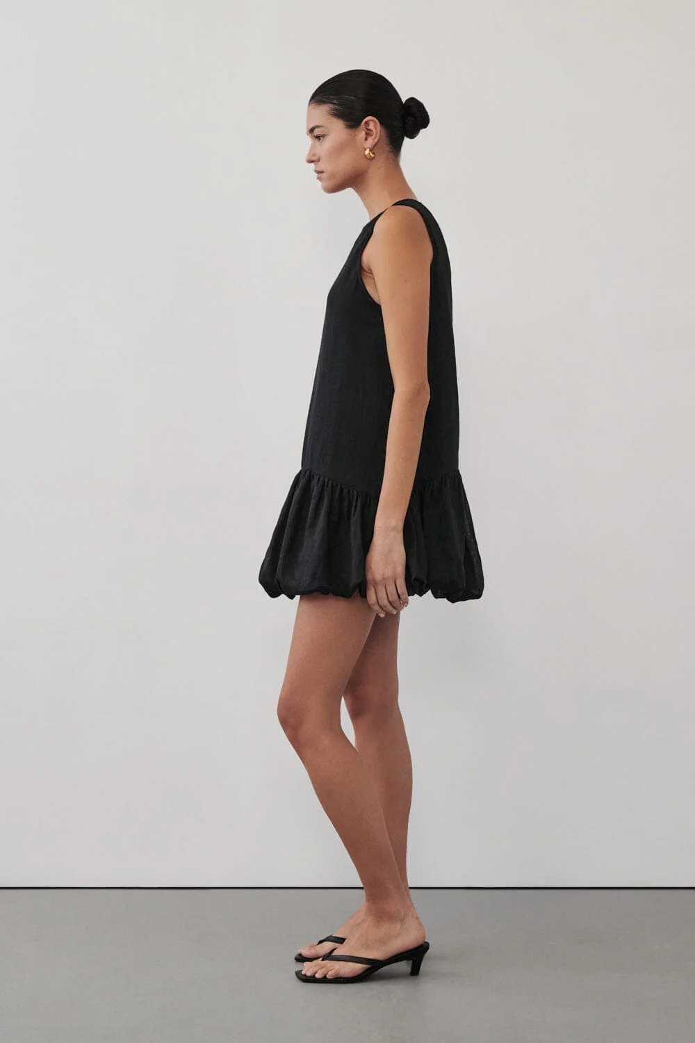 ARLO BLACK RAMIE BUBBLE MINI DRESS - Image 3