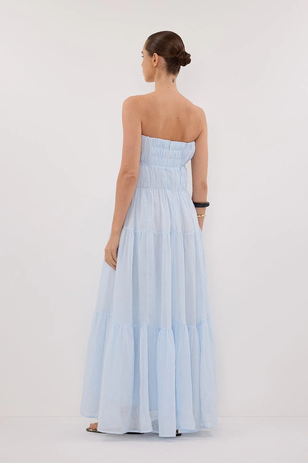ARTIE CORNFLOWER RAMIE MIDI DRESS - Image 4