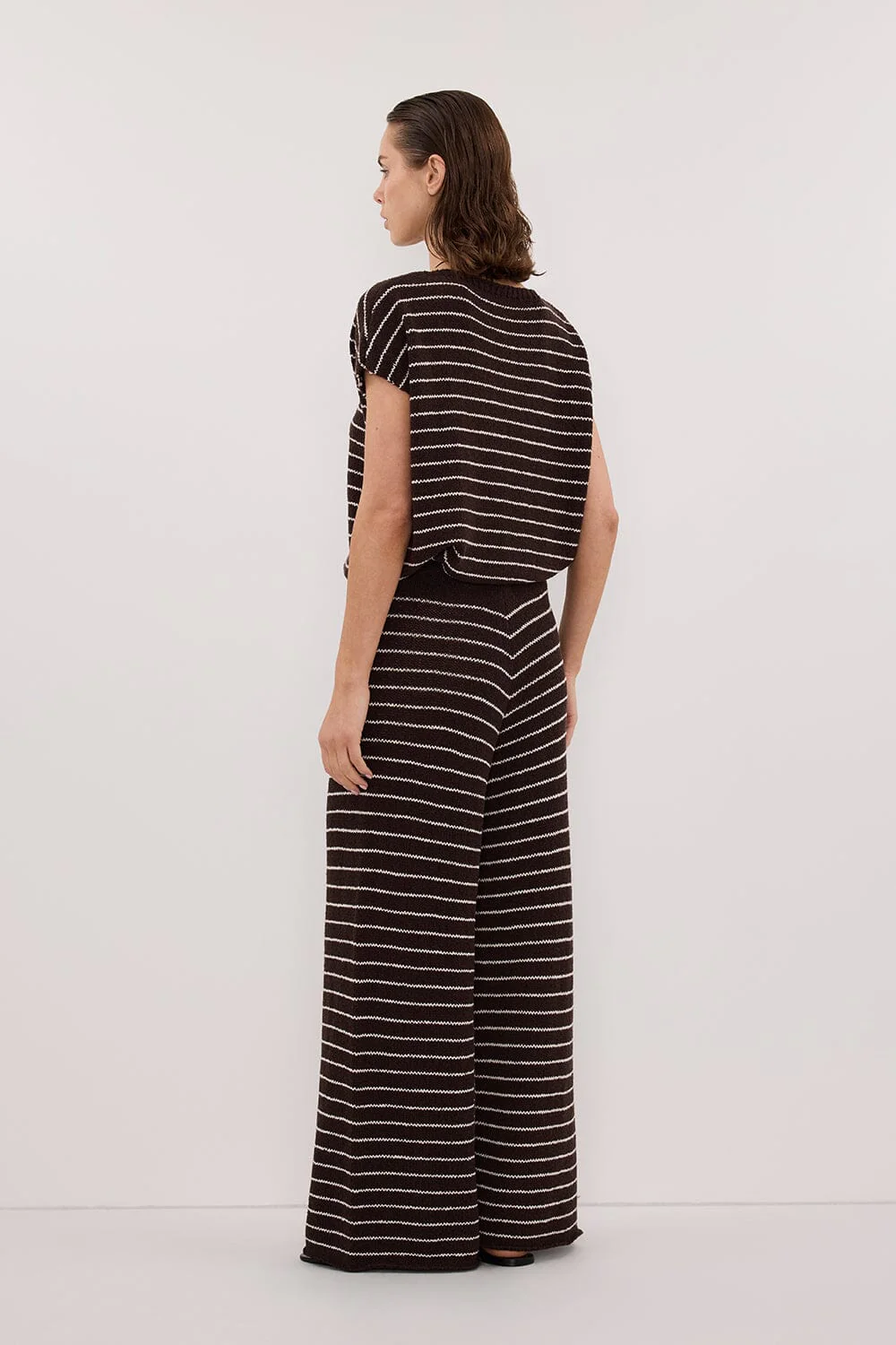 ASPEN CHOC STRIPE KNIT PANT - Image 7