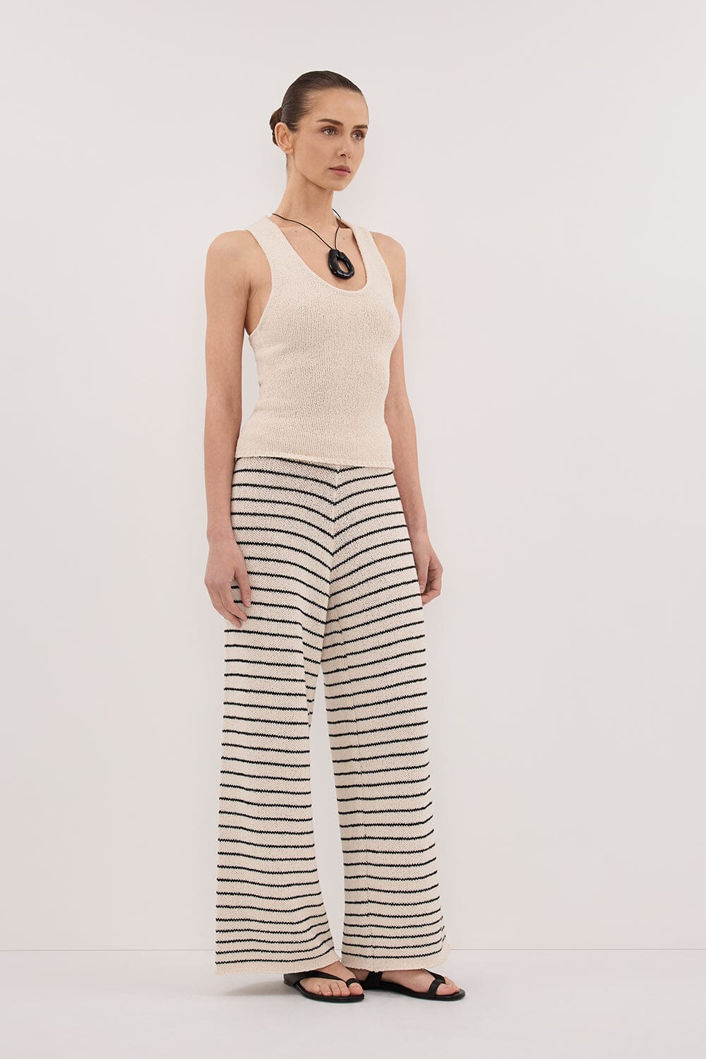 ASPEN SANDSTONE STRIPE KNIT PANT - Image 3
