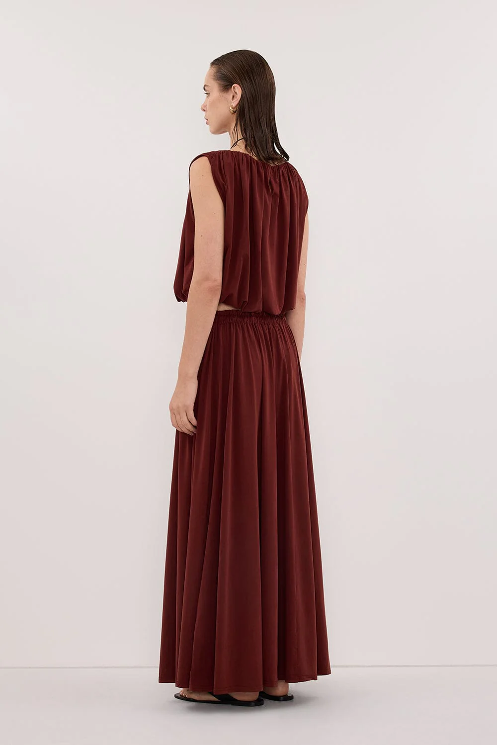 AVA SAHARA MODAL BLEND MIDI SKIRT - Image 4