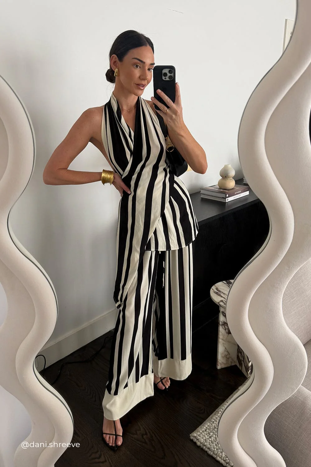BEAU BLACK STRIPE PANT - Image 2