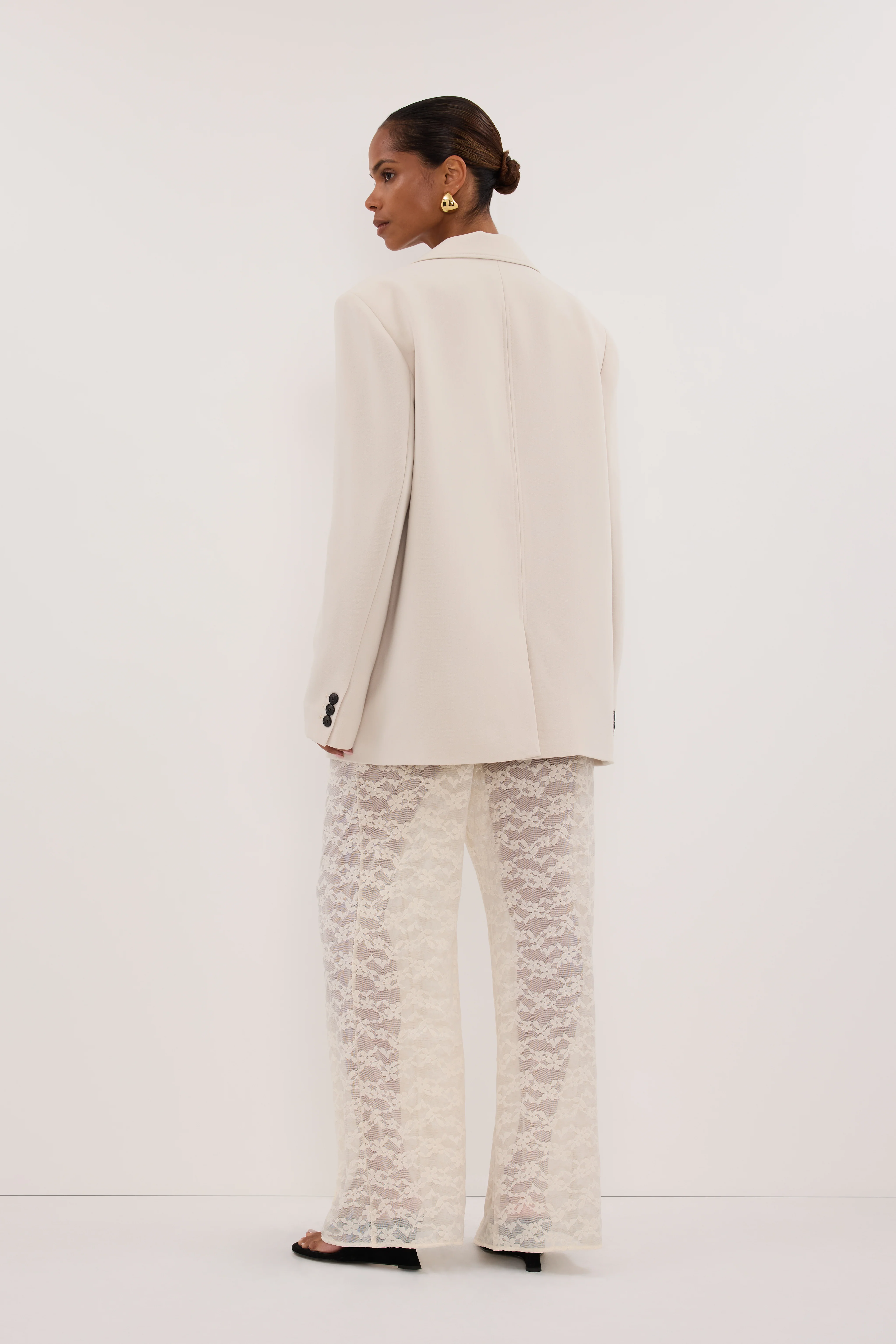 BELLE CREAM LACE PANT - Image 4