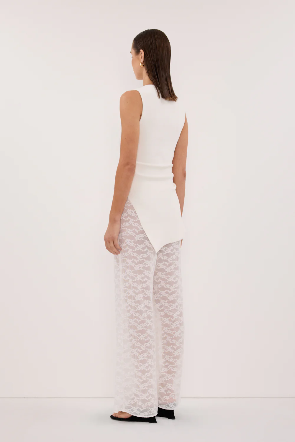 BELLE WHITE LACE PANT - Image 4