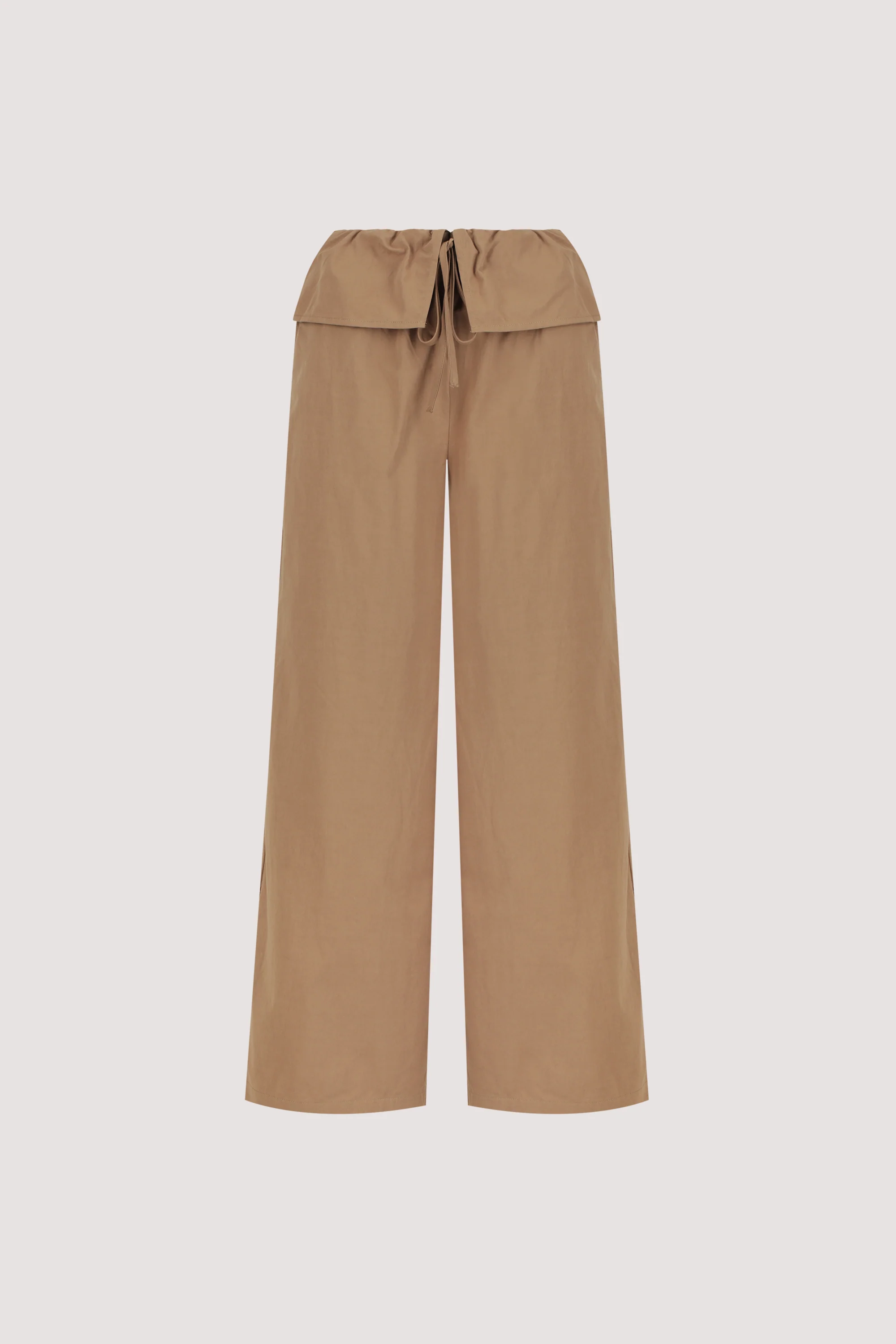 BENTLEE CARAMEL COTTON FISHERMAN PANT - Image 6