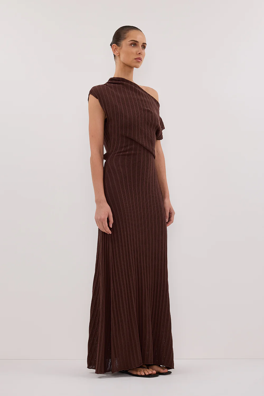 BOWIE WALNUT KNIT MAXI DRESS - Image 3
