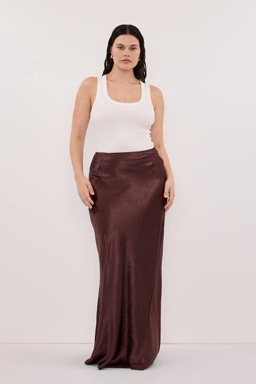 BREANNA WALNUT JACQUARD MAXI SKIRT - Image 6