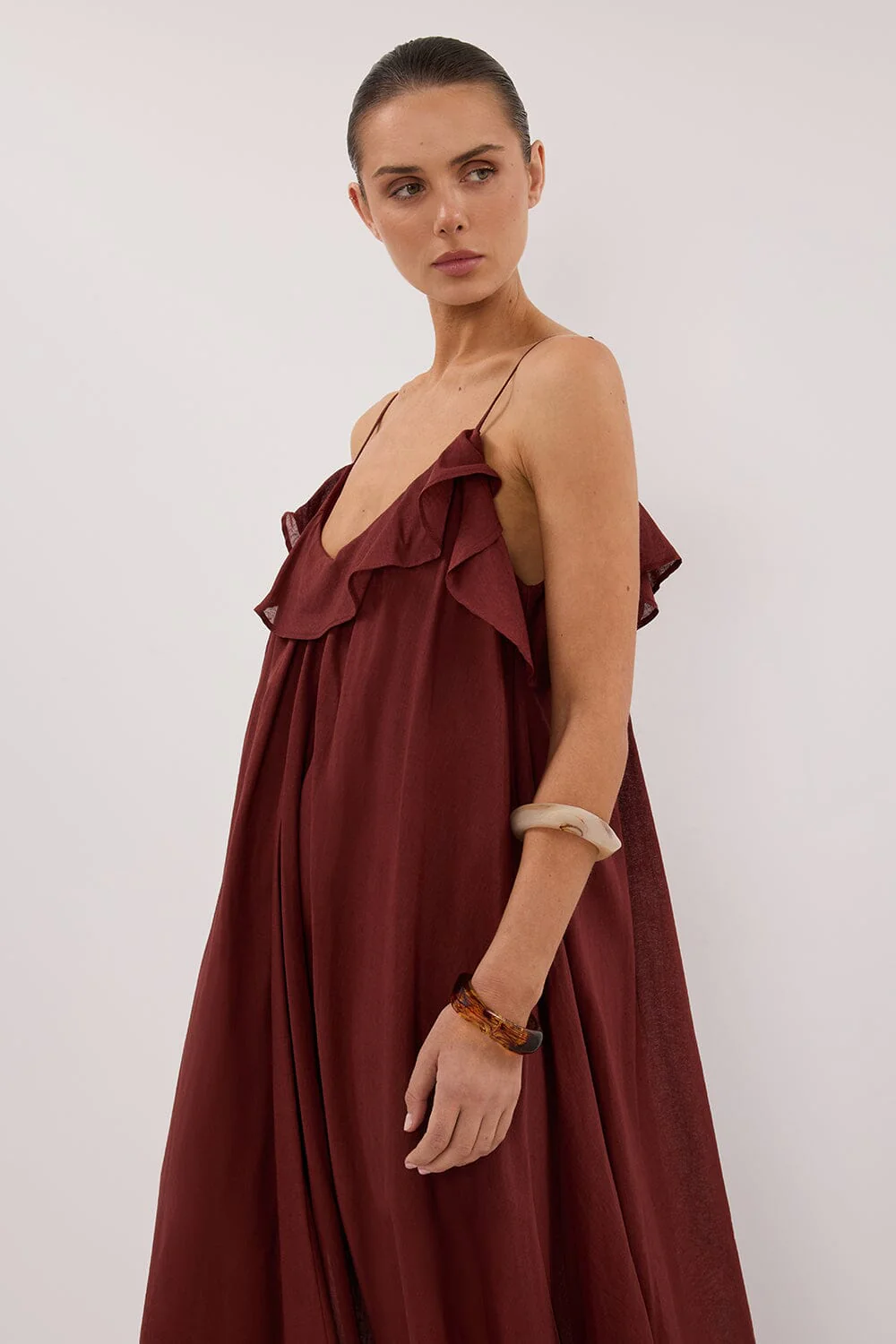CAPRI SAHARA LINEN BLEND MAXI DRESS - Image 2