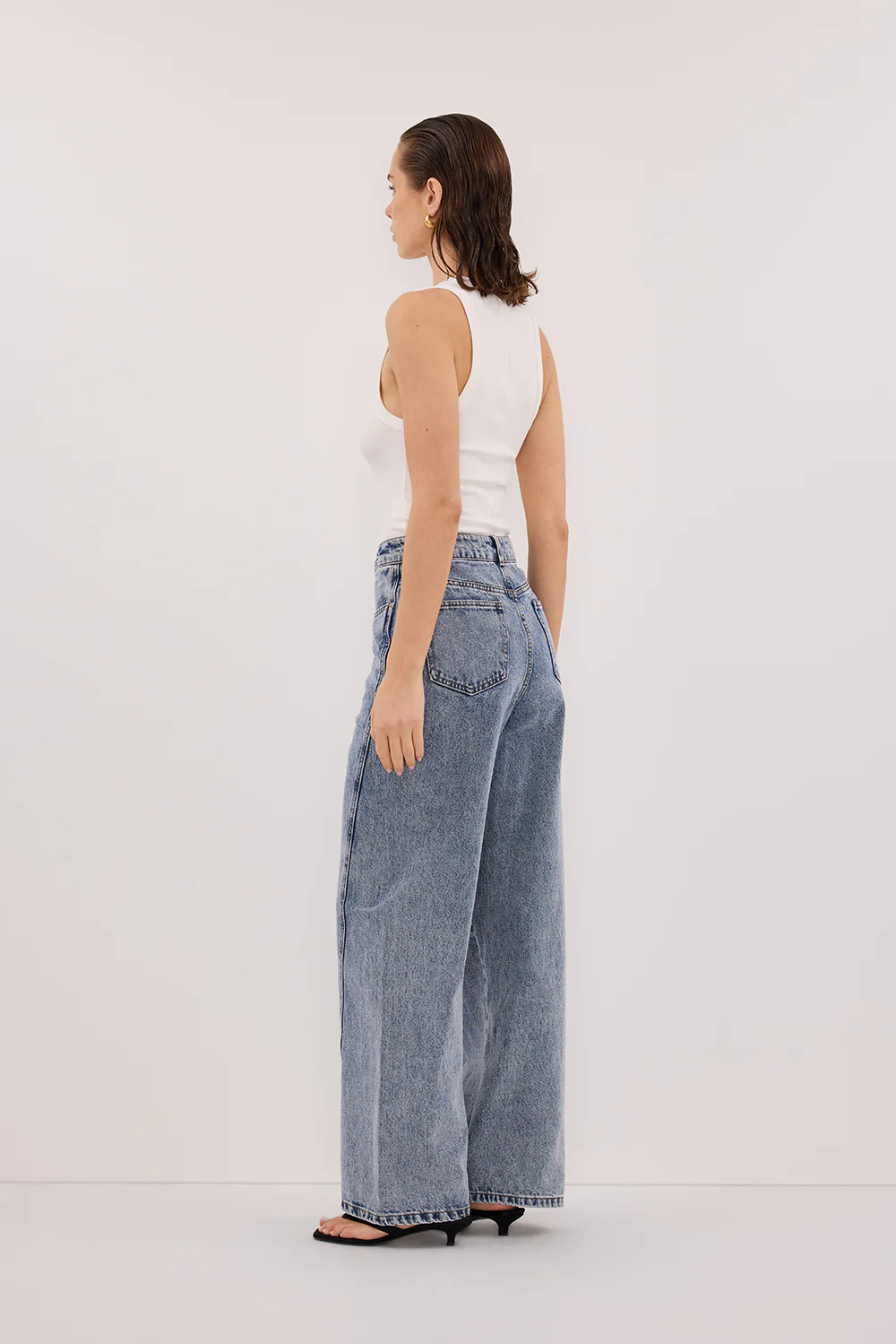 CARSON MID BLUE WIDE LEG JEAN - Image 4