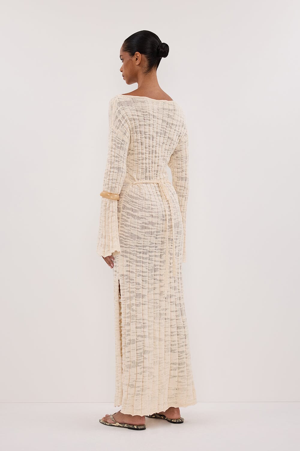 CIA NATURAL LONG SLEEVE MAXI DRESS - Image 4
