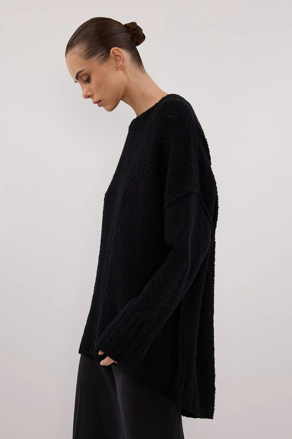 CICI BLACK LONGLINE JUMPER - Image 6