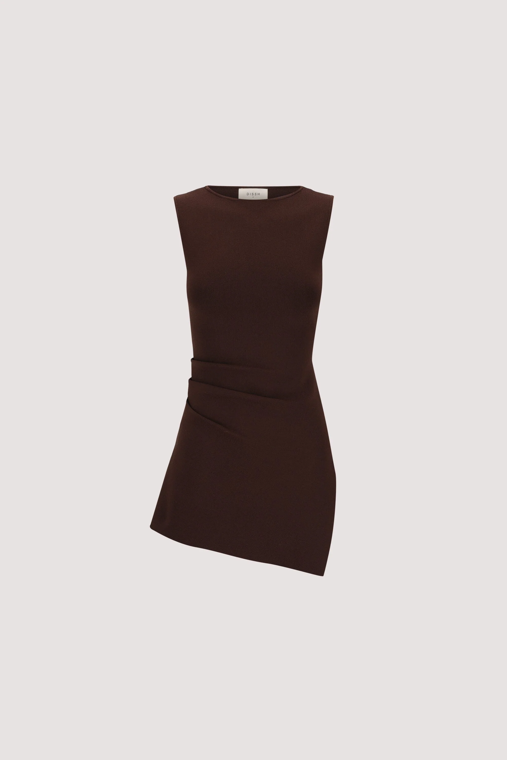 CLEO CHOC SLEEVELESS LONGLINE KNIT TOP - Image 8