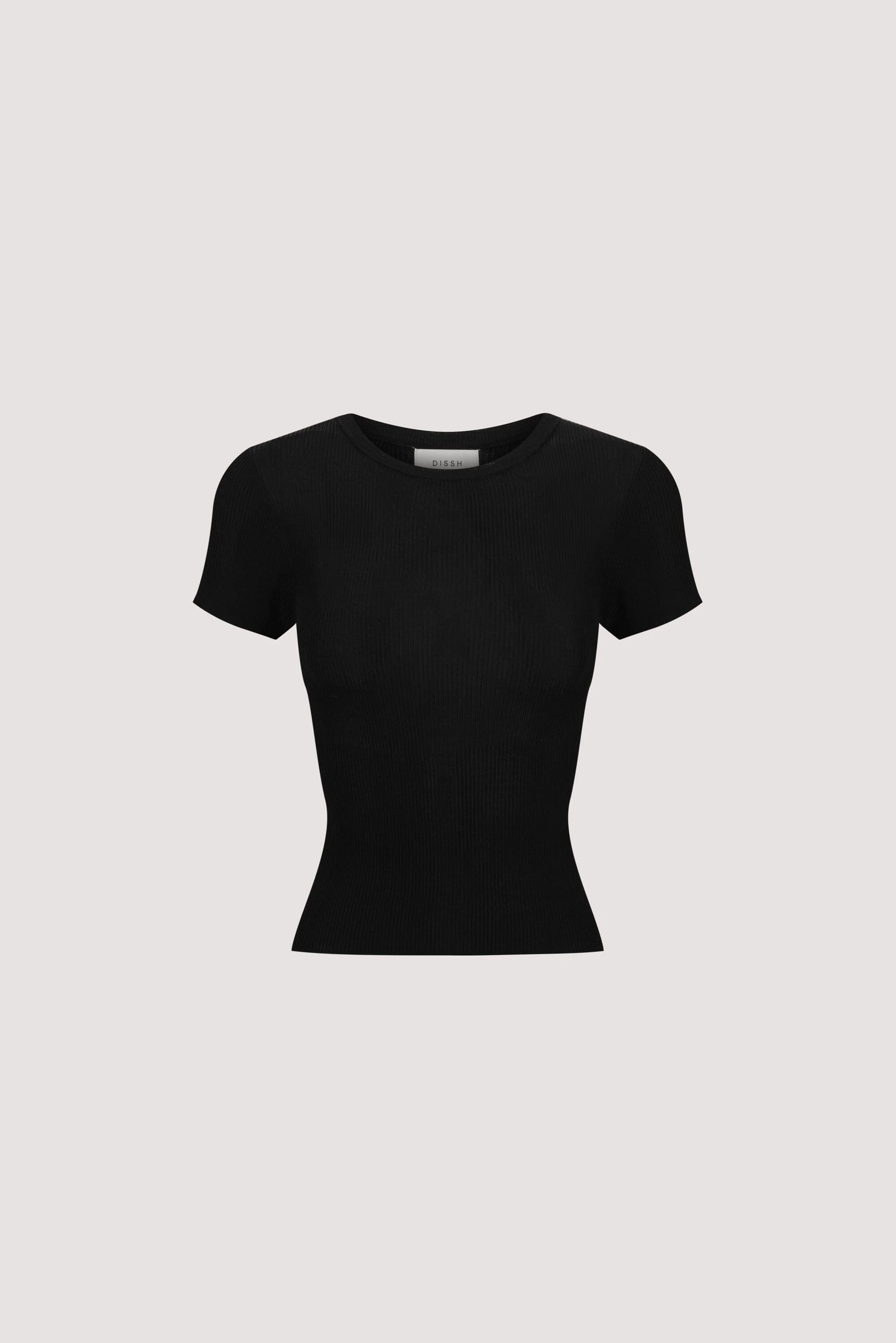 CLO BLACK RIBBED BABY TEE - Image 8