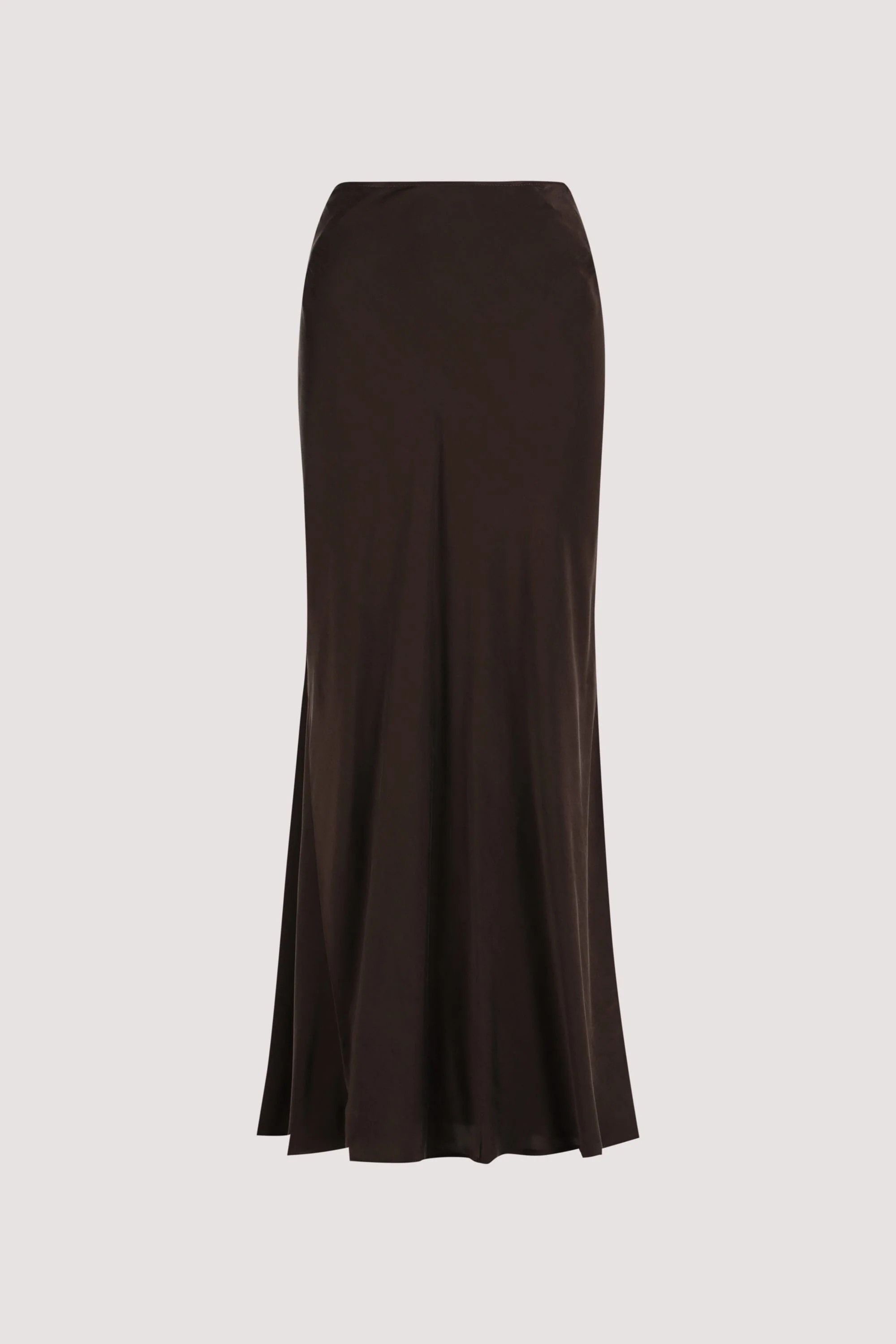 COLETTE BITTER CHOC SILK MAXI SKIRT - Image 9