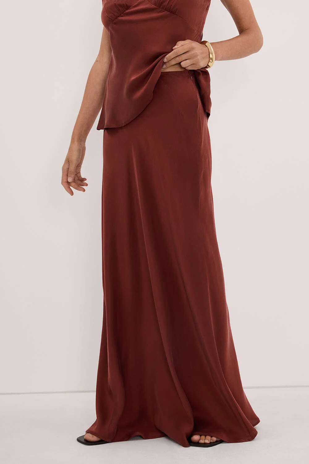 COLETTE SAHARA SILK MAXI SKIRT - Image 5