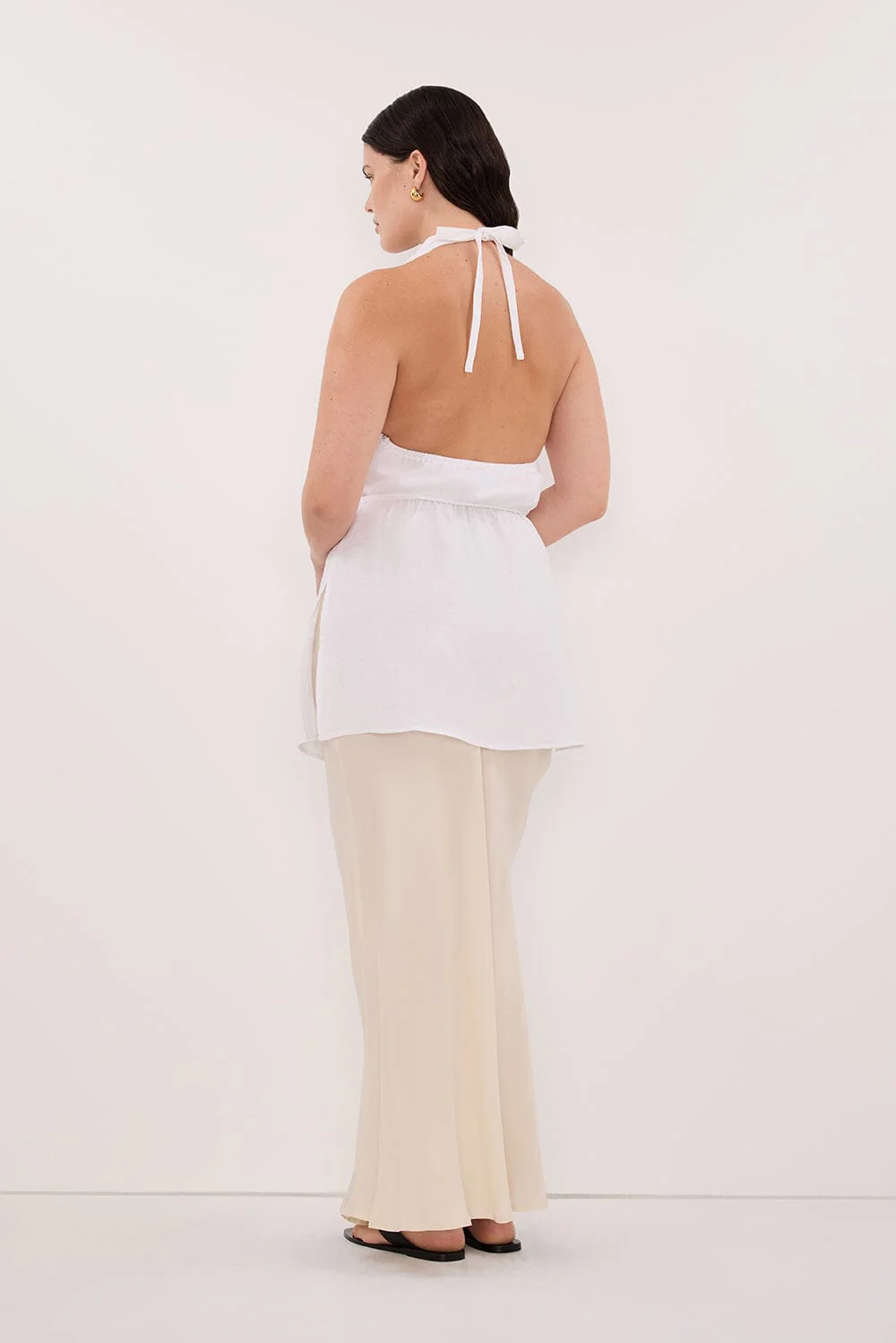 CONNIE SANDSTONE CUPRO MAXI SKIRT - Image 7