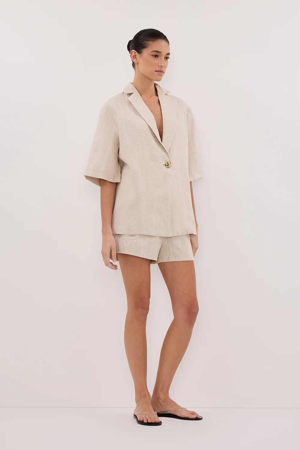 CORY NATURAL LINEN SHORT - Image 3