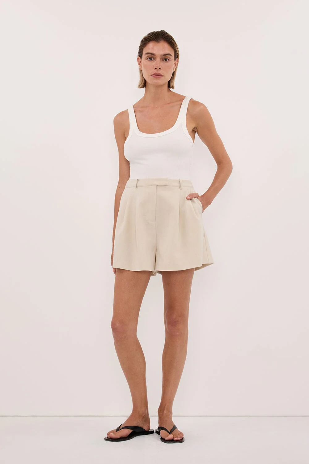 CYRUS BONE TAILORED SHORT - Image 6