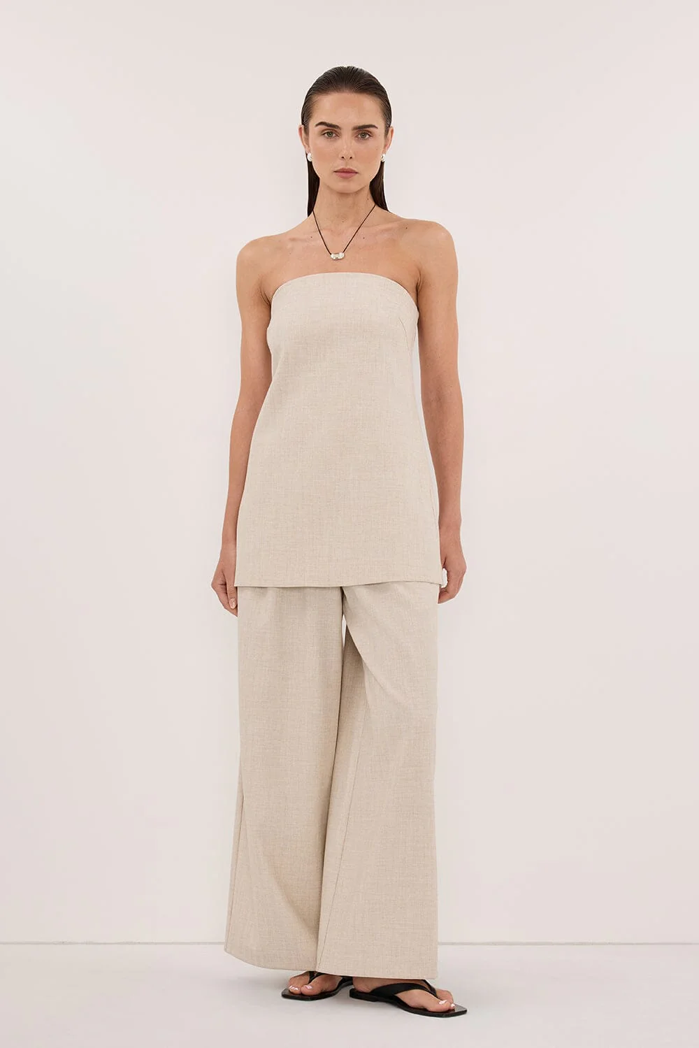 CYRUS NATURAL STRAPLESS TUNIC TOP - Image 7