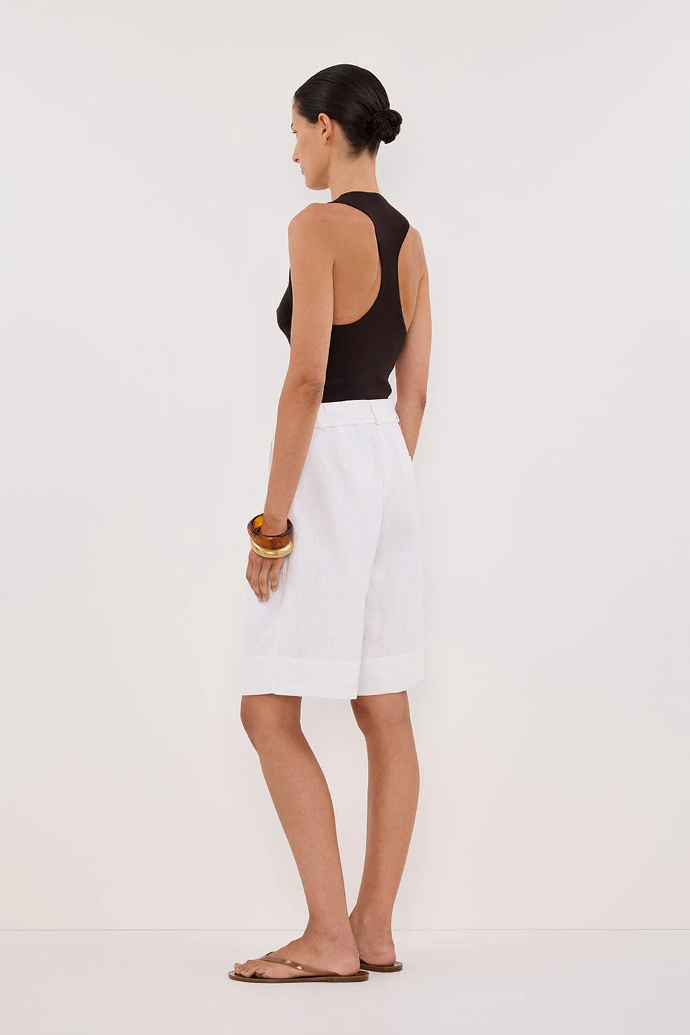 DEVIN BITTER CHOC RACER KNIT TANK - Image 7