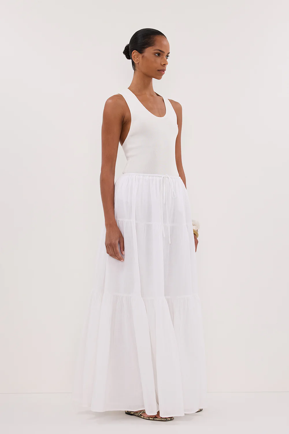DEVIN OFF WHITE RACER KNIT TANK - Image 3