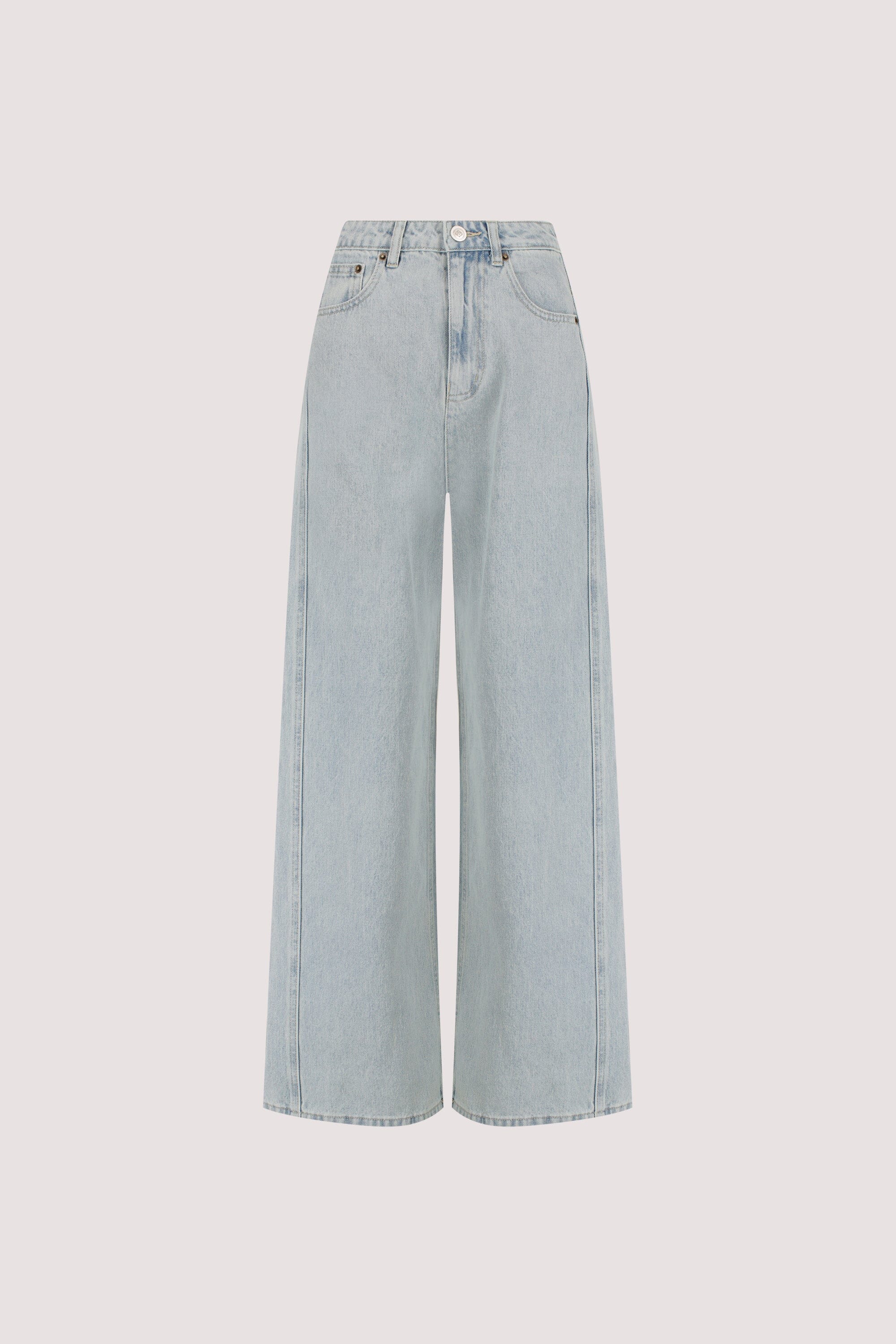 DREW LIGHT RINSE WIDE LEG DENIM JEAN - Image 7