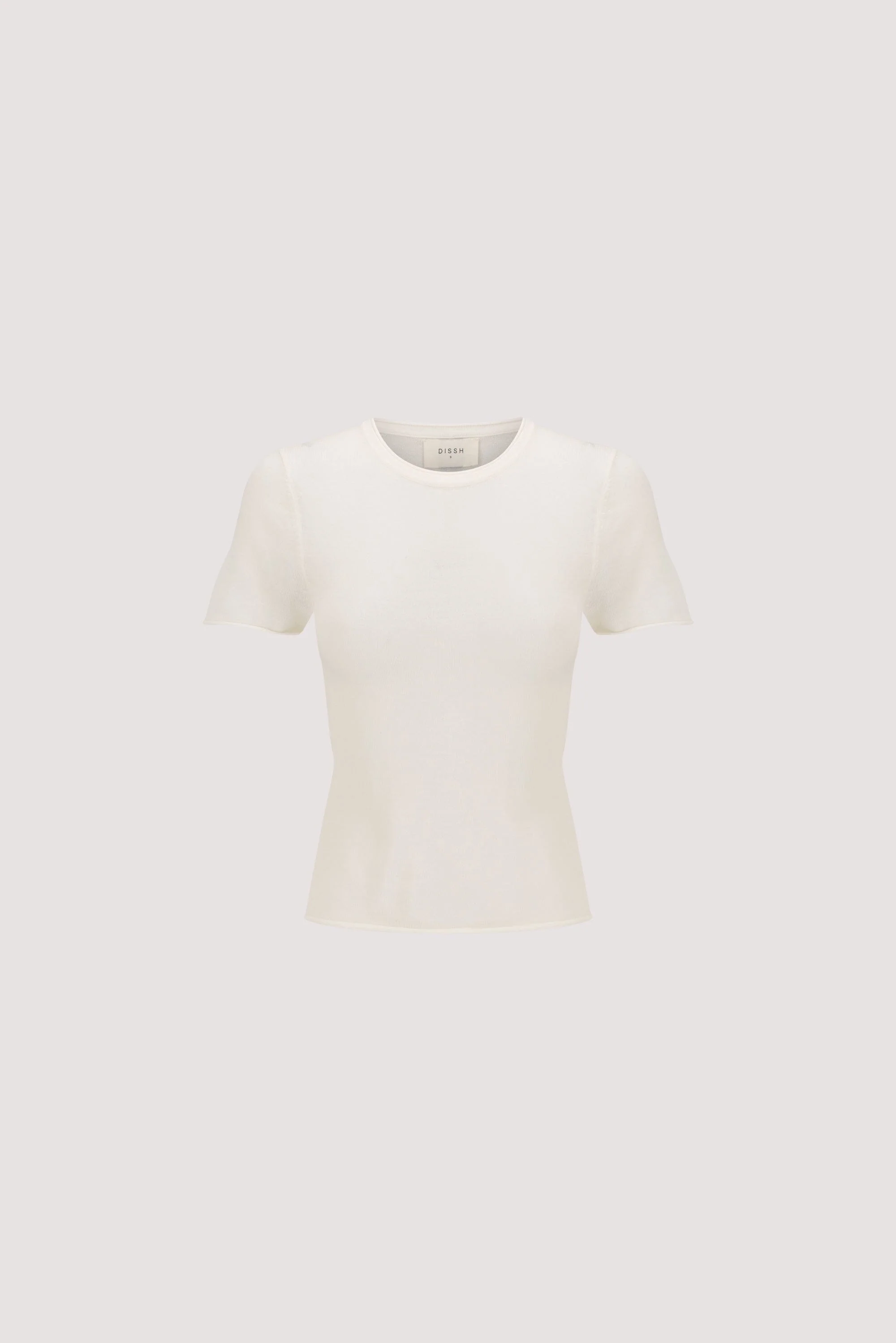 DUKE OFF WHITE MERINO KNIT BABY TEE - Image 7