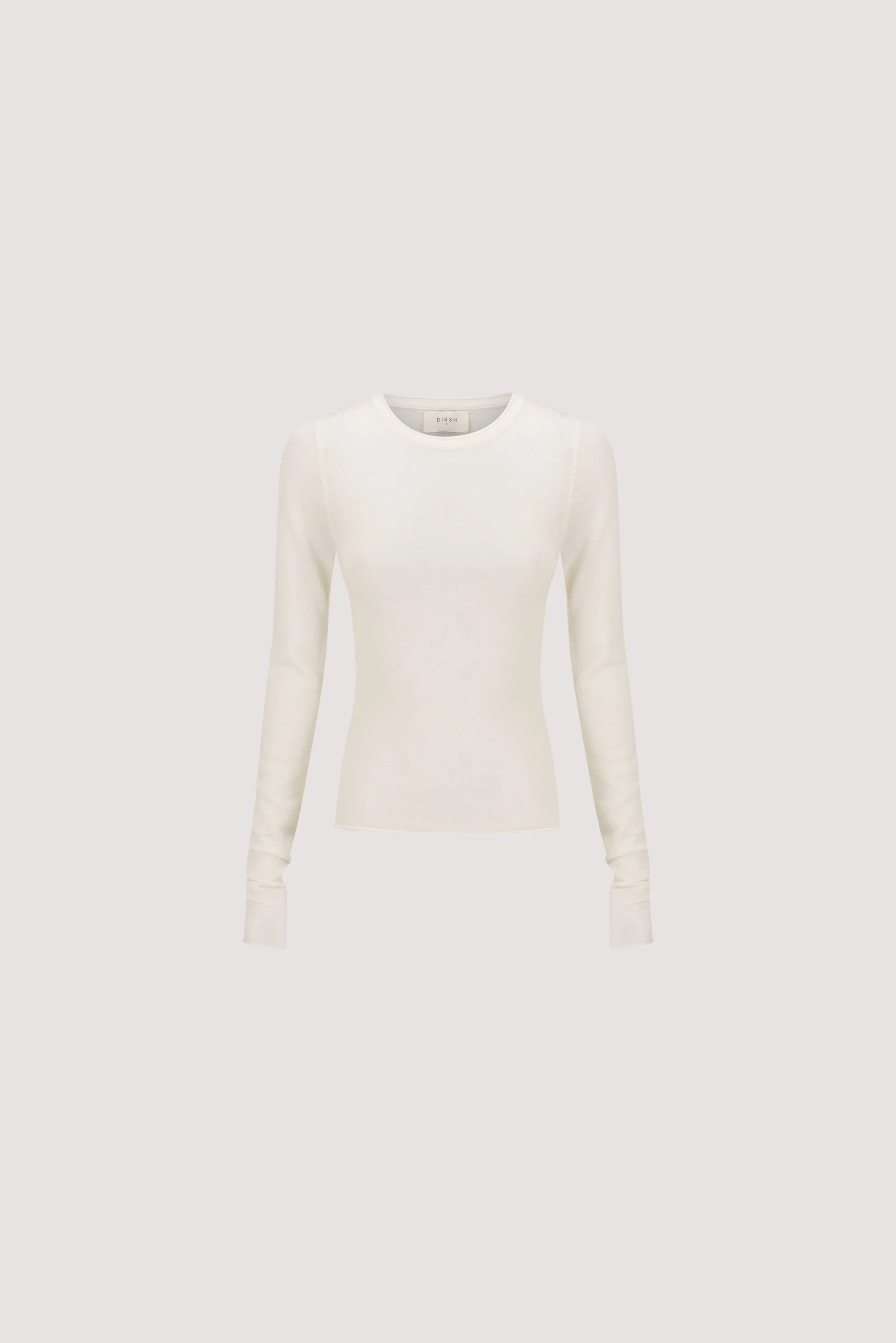 DUKE OFF WHITE LONG SLEEVE MERINO KNIT TOP - Image 7