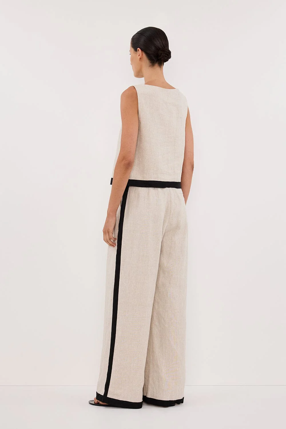 EBONY NATURAL LINEN TOP - Image 4