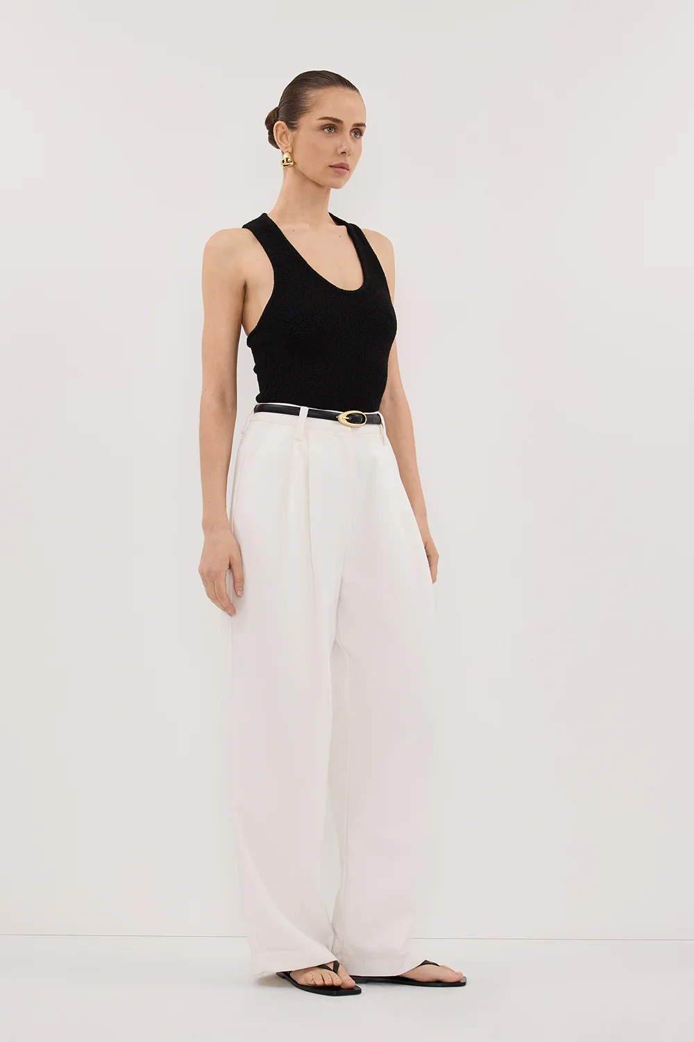 EDEN WHITE TAILORED PANT - Image 3