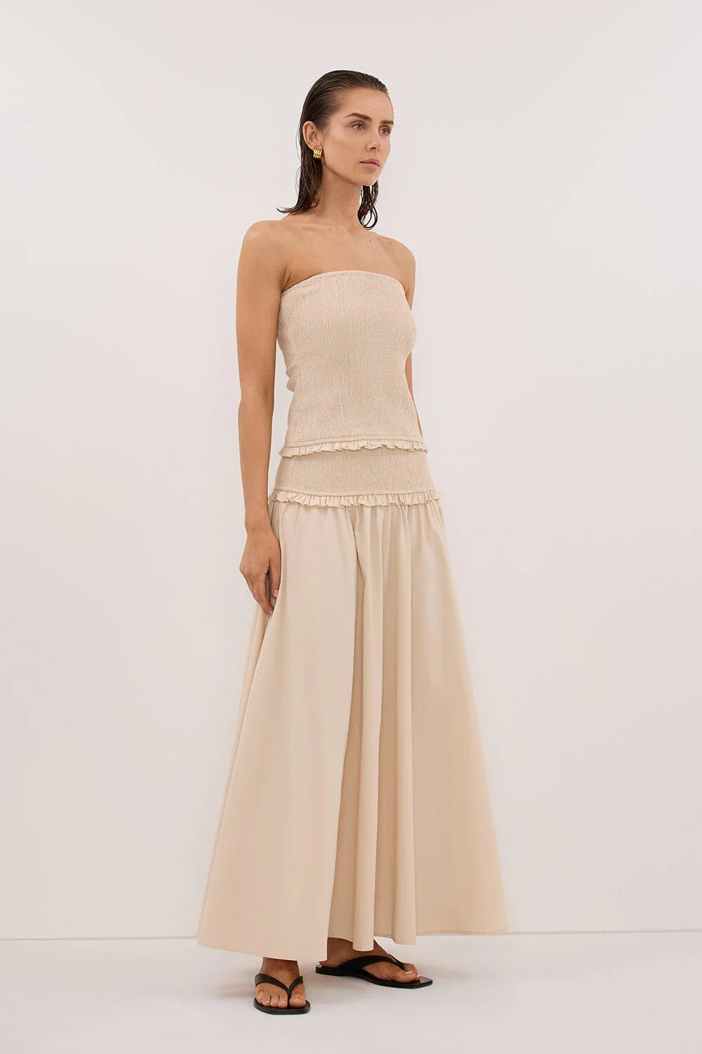 EDIE STONE STRAPLESS COTTON TOP - Image 3