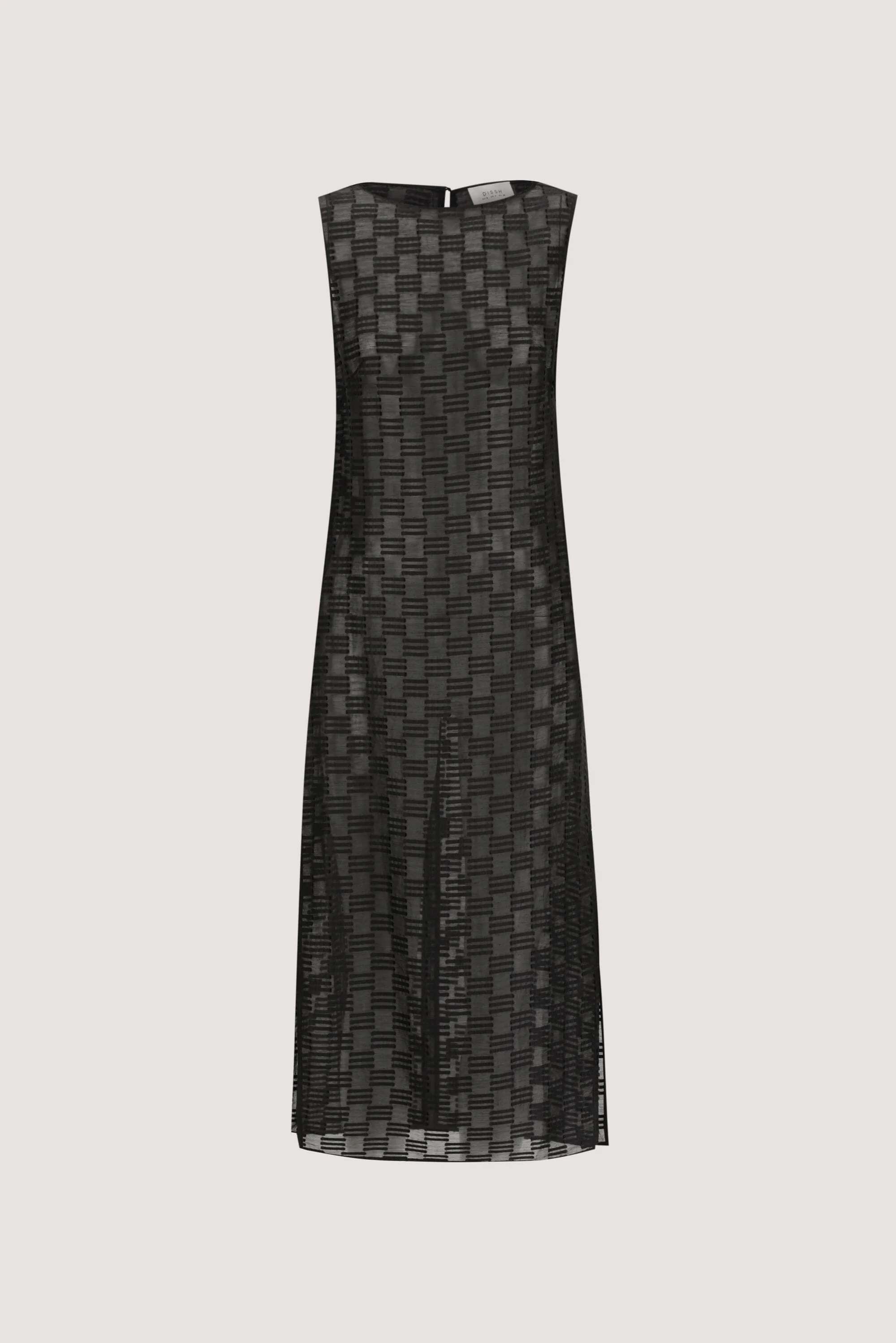 ELBA BLACK SHEER TUNIC TOP - Image 6