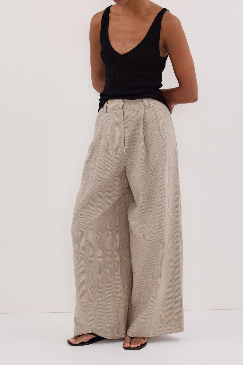 ELIAS OAT LINEN BLEND PANT - Image 6