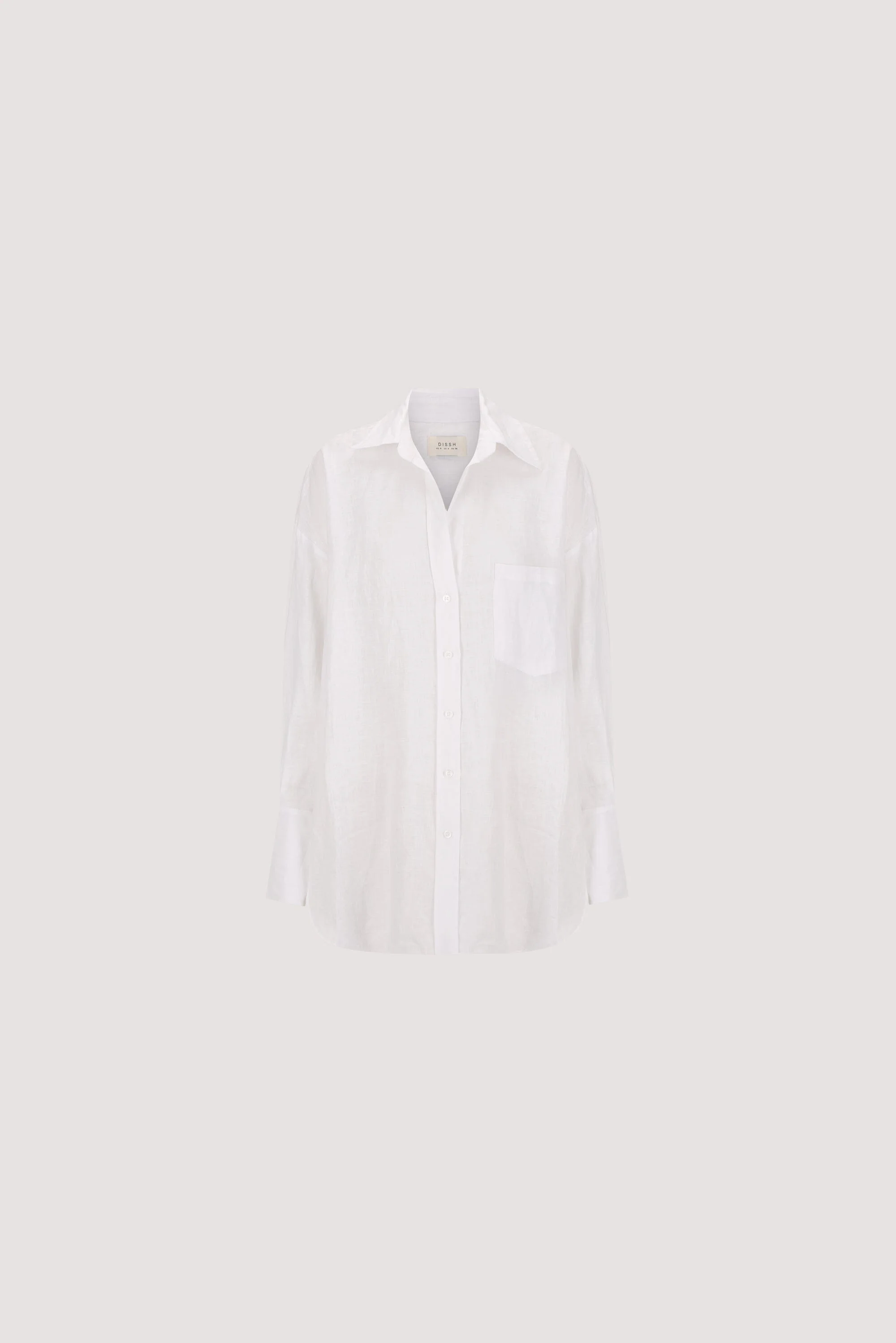 ELLIS WHITE LONG SLEEVE LINEN SHIRT - Image 9