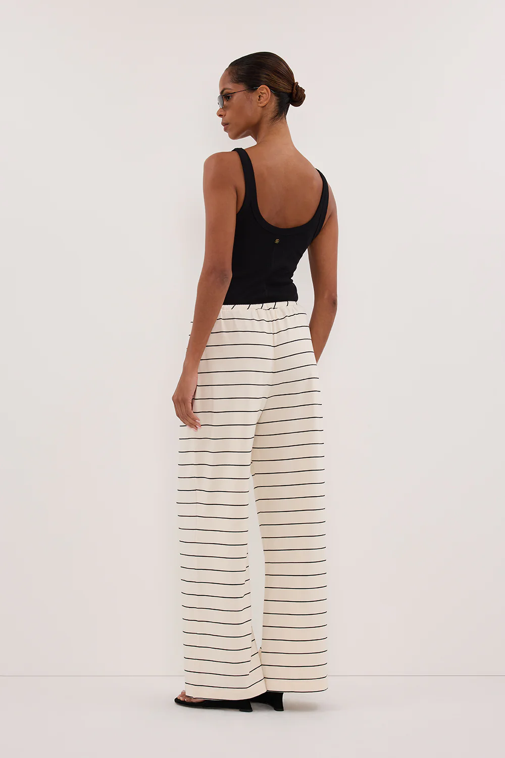 ESME OFF WHITE STRIPE PANT - Image 4