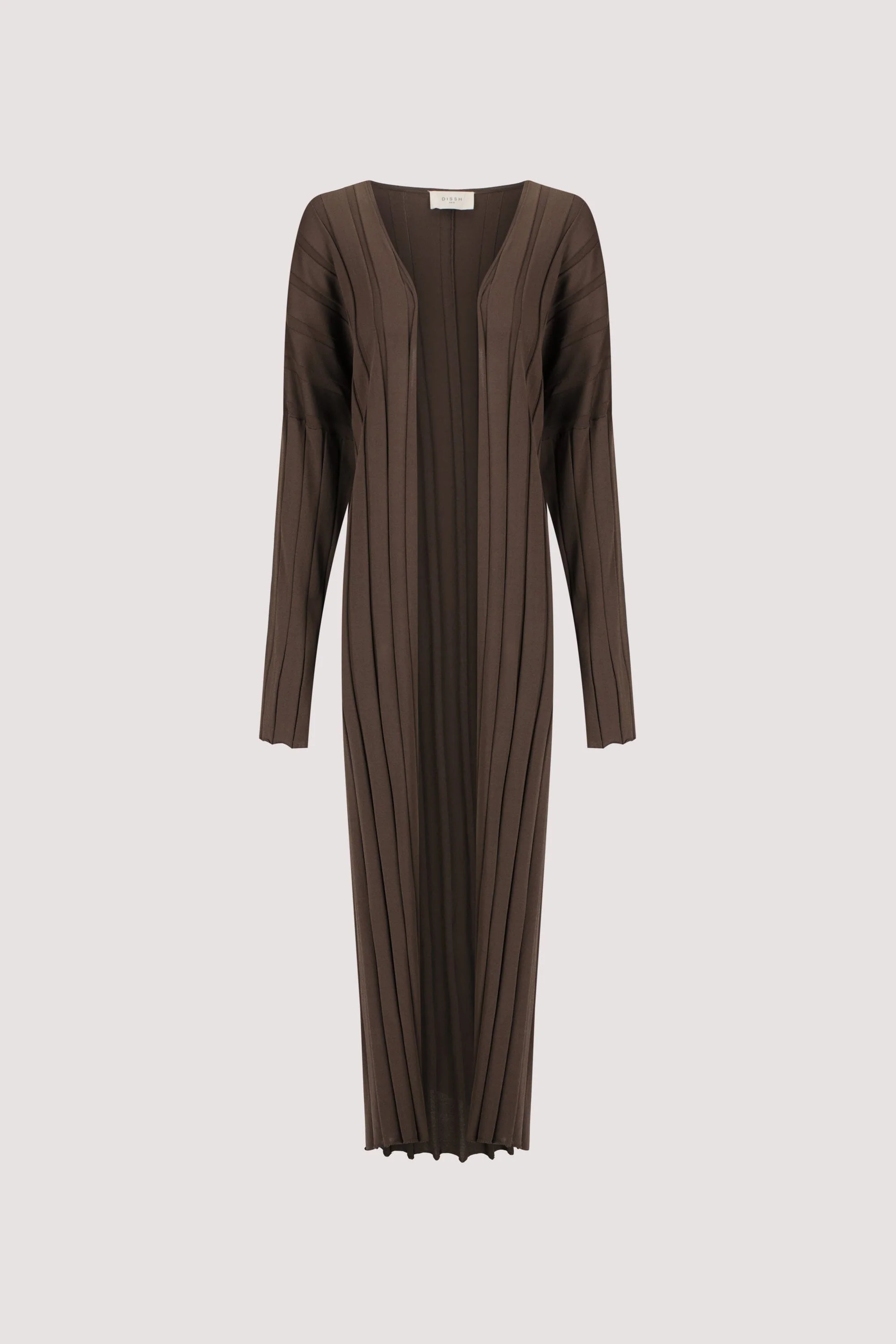 EVE DARK OLIVE KNIT MIDI CARDIGAN - Image 6