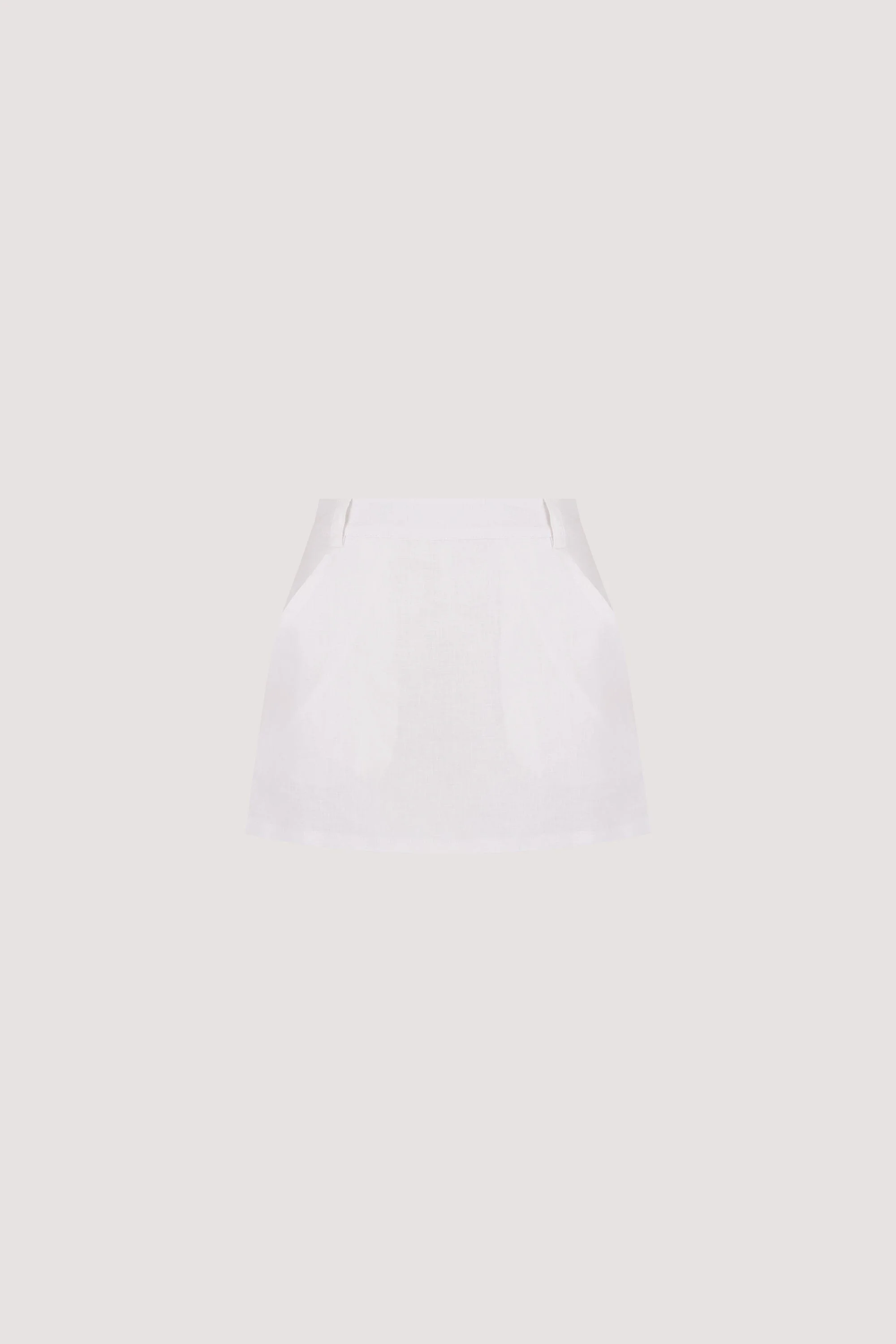 EVIE WHITE LINEN SKORT - Image 7