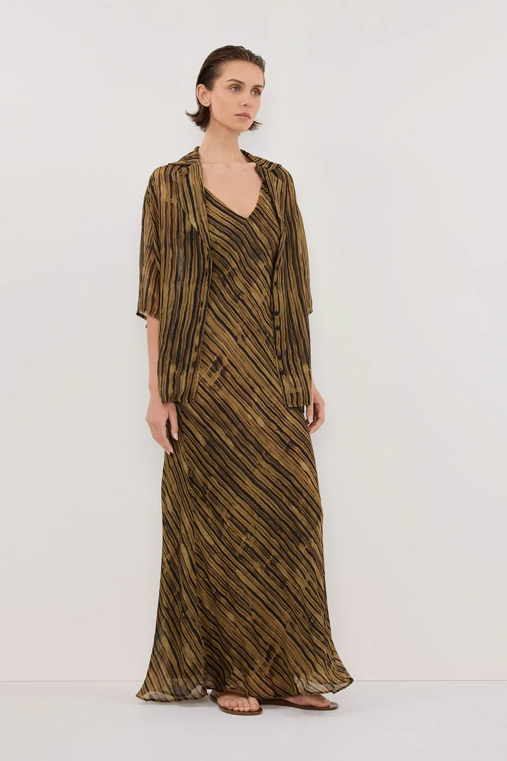FLEUR DARK CHOCOLATE SHIRT - Image 3