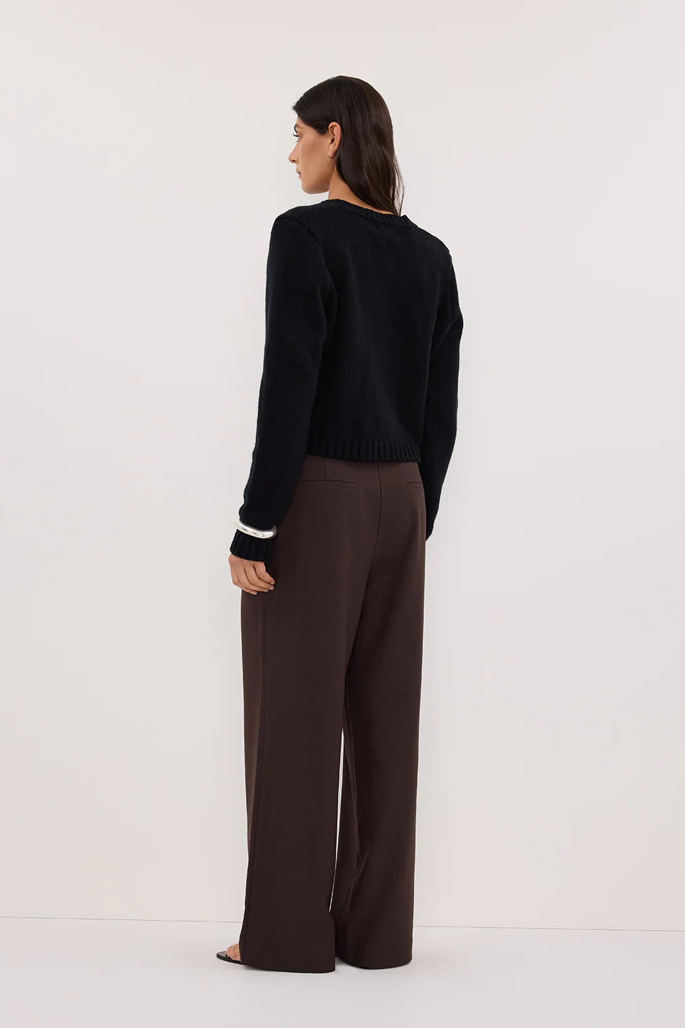 FOSTER BLACK KNIT CARDIGAN - Image 4