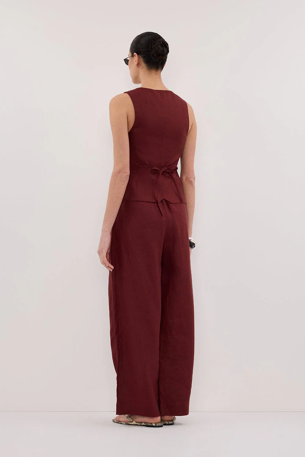 FRAN SAHARA LINEN VEST - Image 4