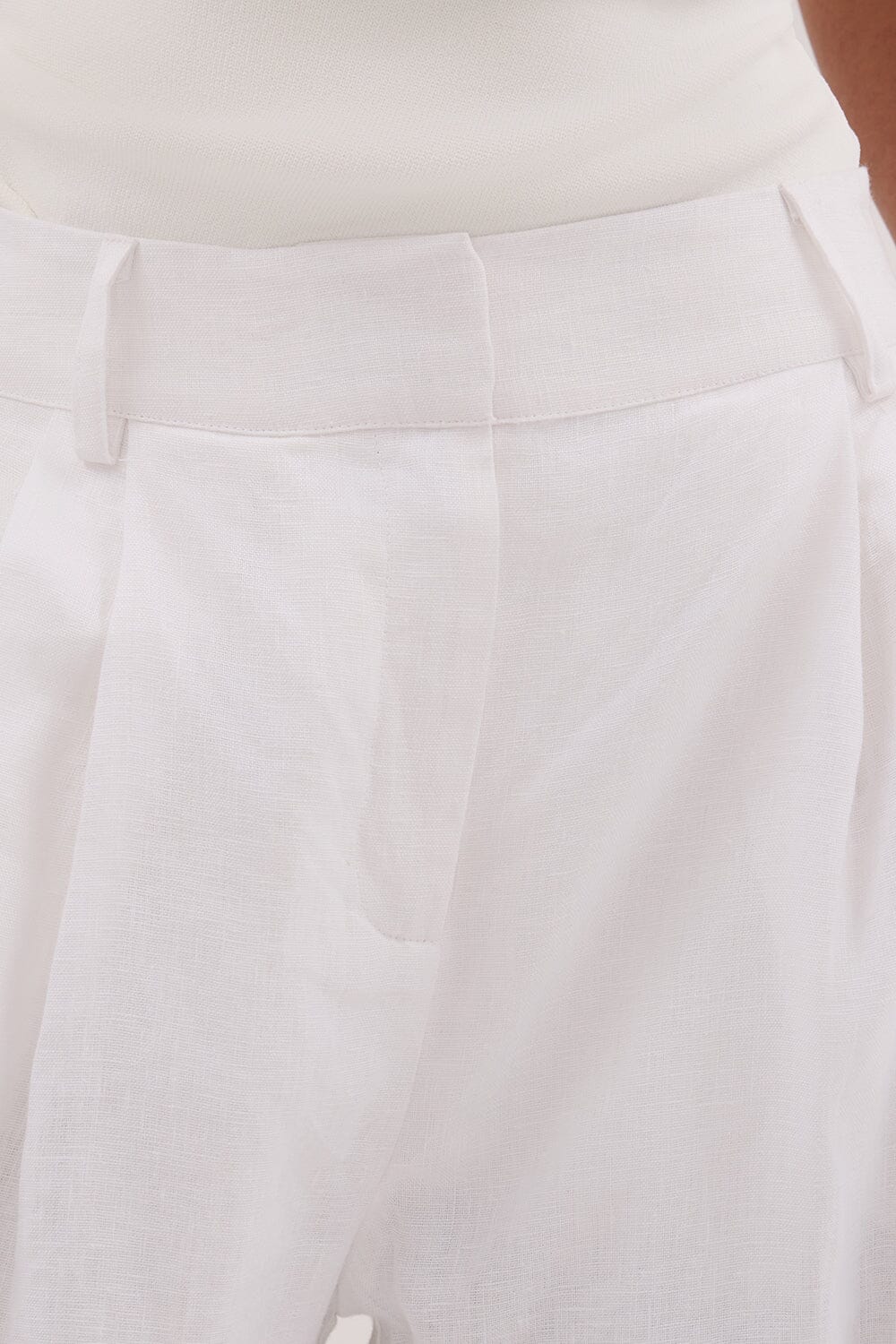 FRAN WHITE LINEN PANT - Image 6