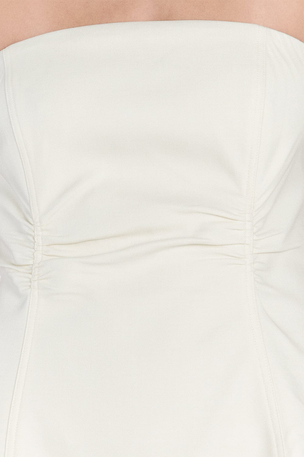 FRANCES CREAM STRAPLESS MINI DRESS - Image 5