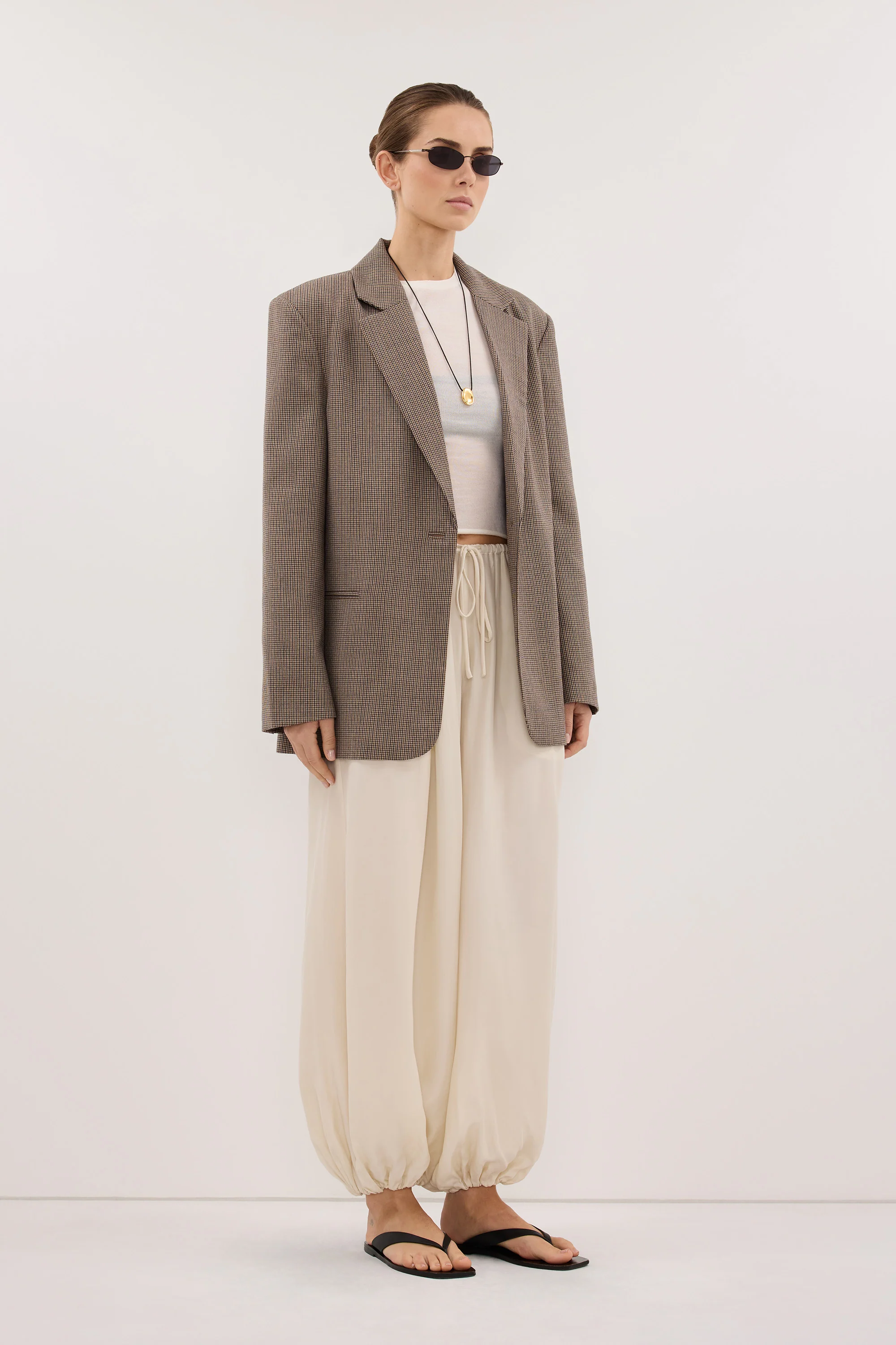 FRANCIS SANDSTONE CUPRO BALLOON PANT - Image 3